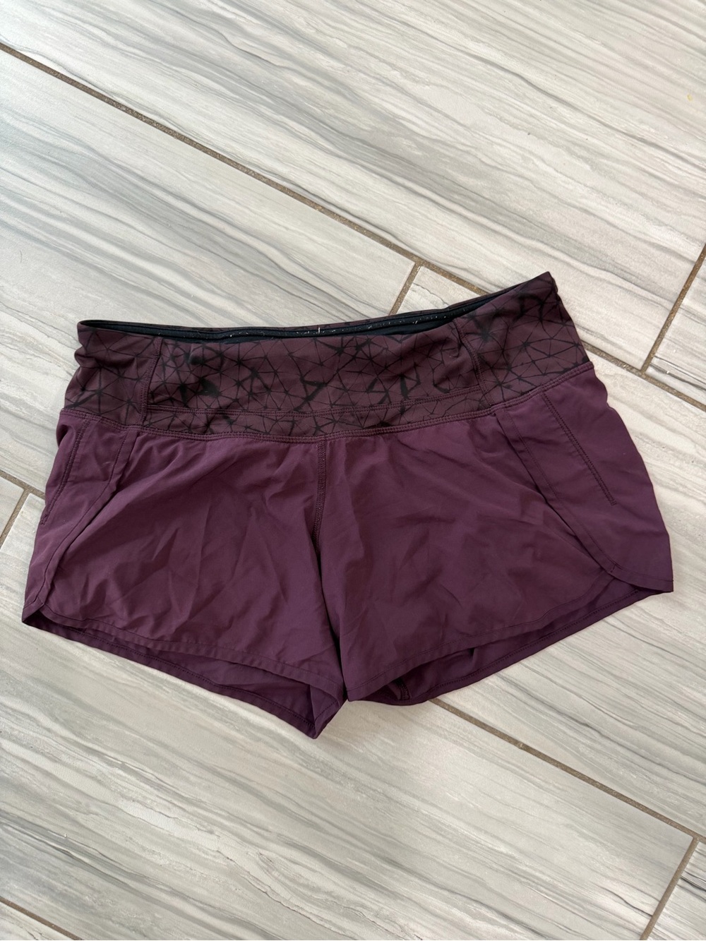 Women's Plum Athletic Shorts